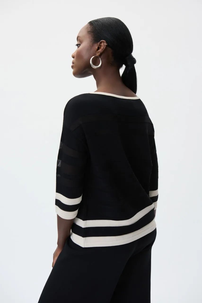 Blusa Rayas Manga 3/4 Joseph Ribkoff 231937
