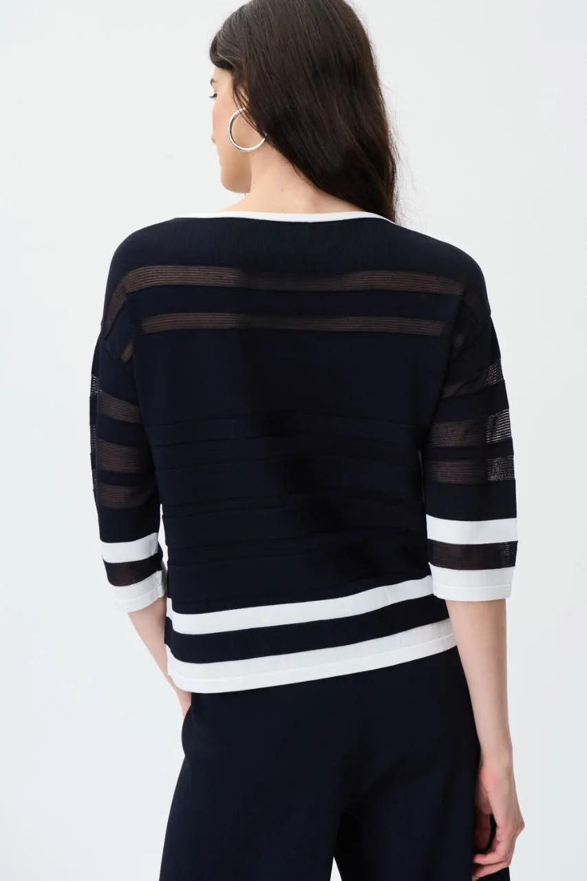 Blusa Rayas Manga 3/4 Joseph Ribkoff 231937