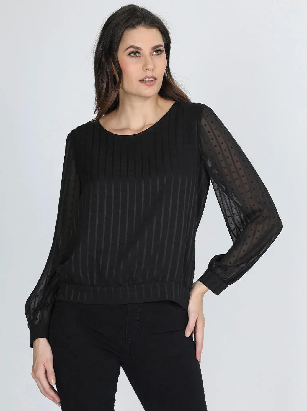 Blusa Rayas Transparentes Dama Foleys 121081