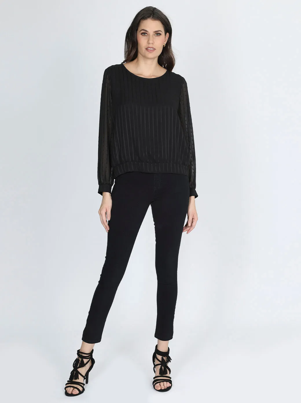 Blusa Rayas Transparentes Dama Foleys 121081