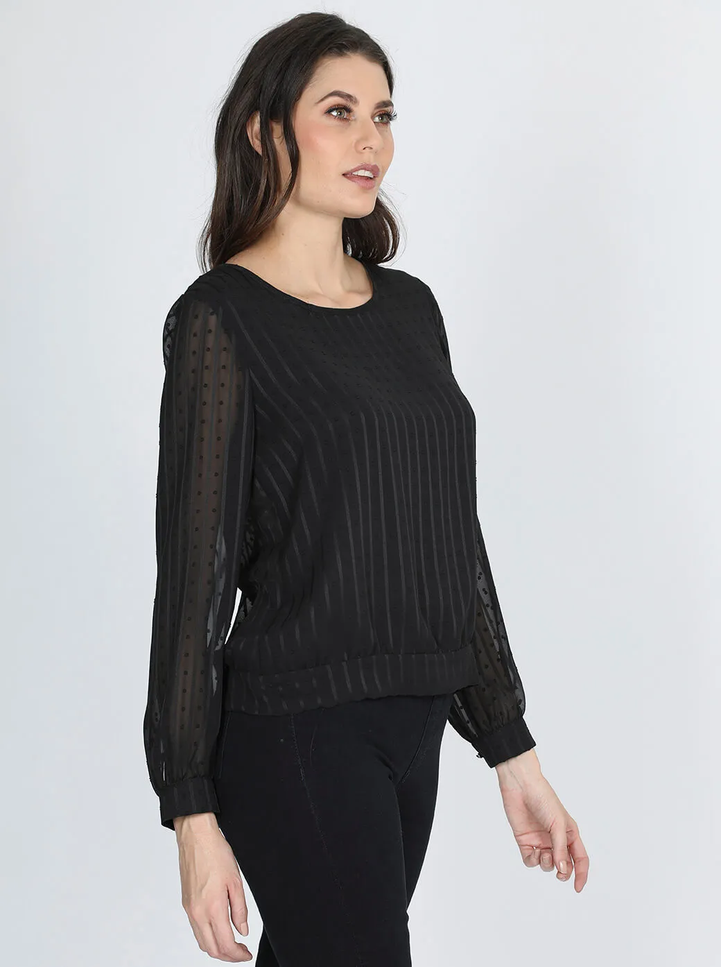 Blusa Rayas Transparentes Dama Foleys 121081
