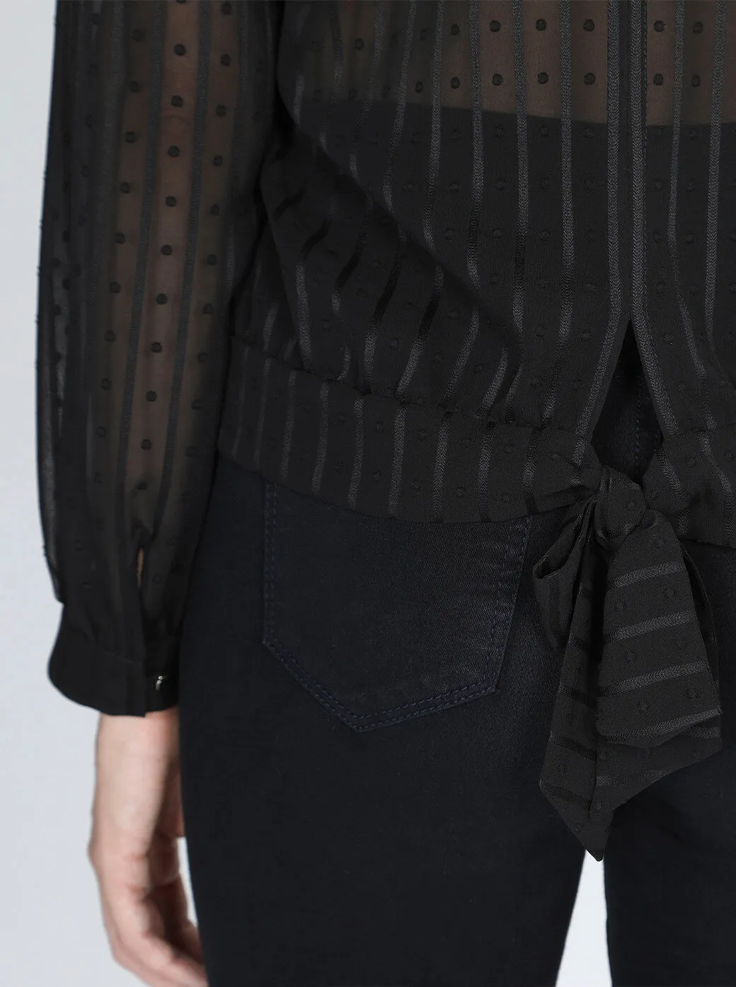 Blusa Rayas Transparentes Dama Foleys 121081