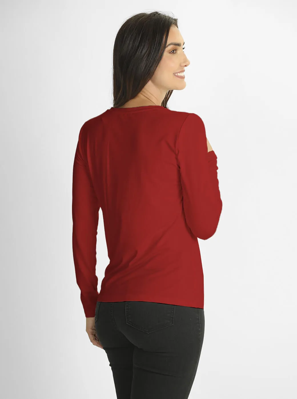 Blusa roja estampada Why me