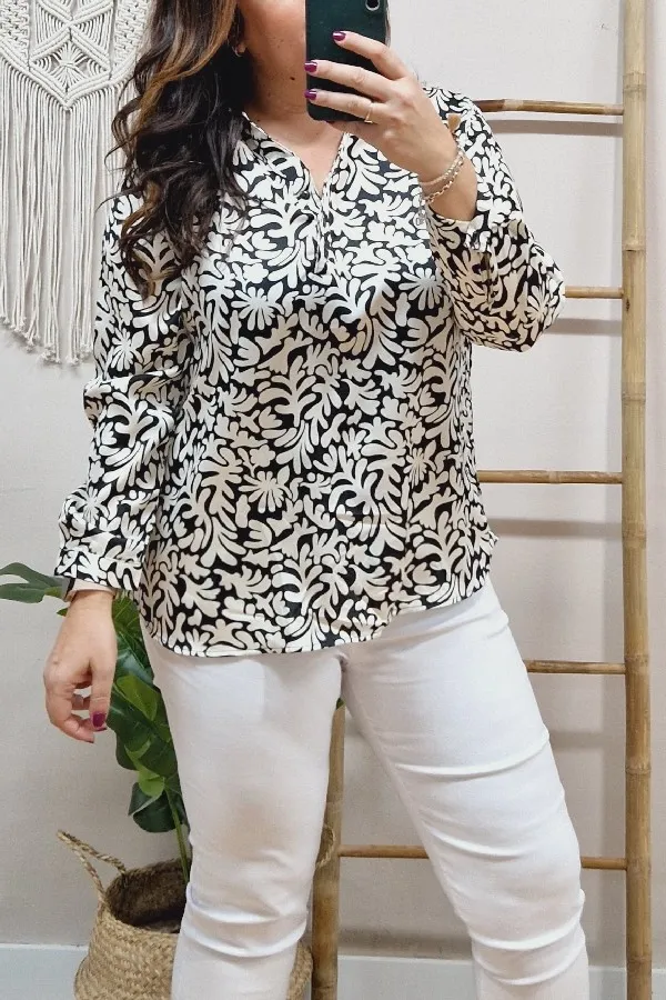 Blusa Satinada Ocean