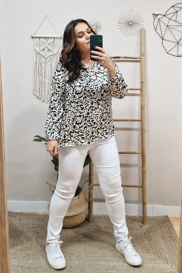 Blusa Satinada Ocean