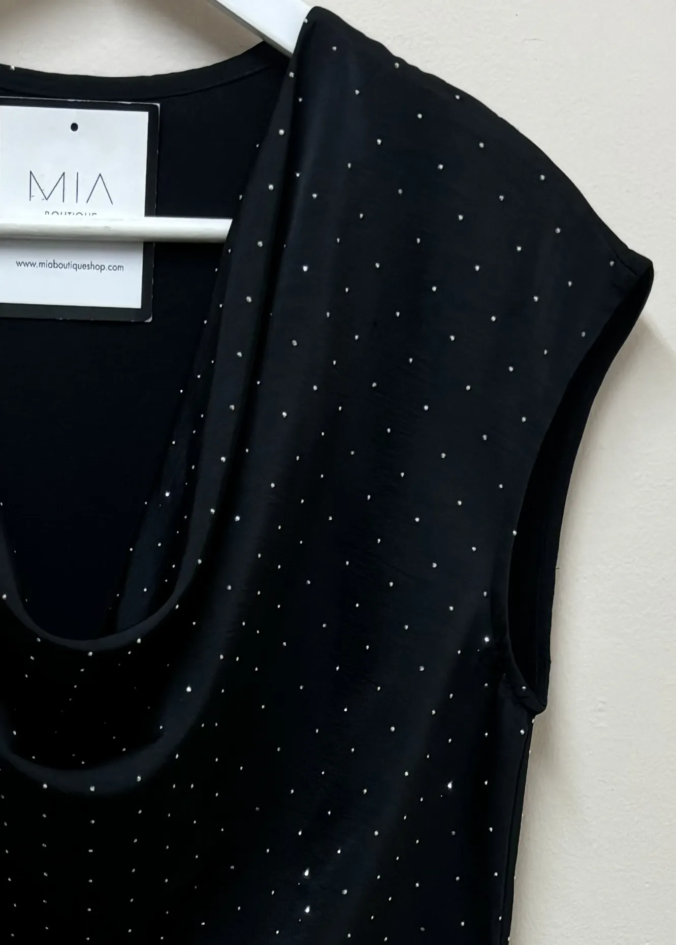 Blusa Strass Negra