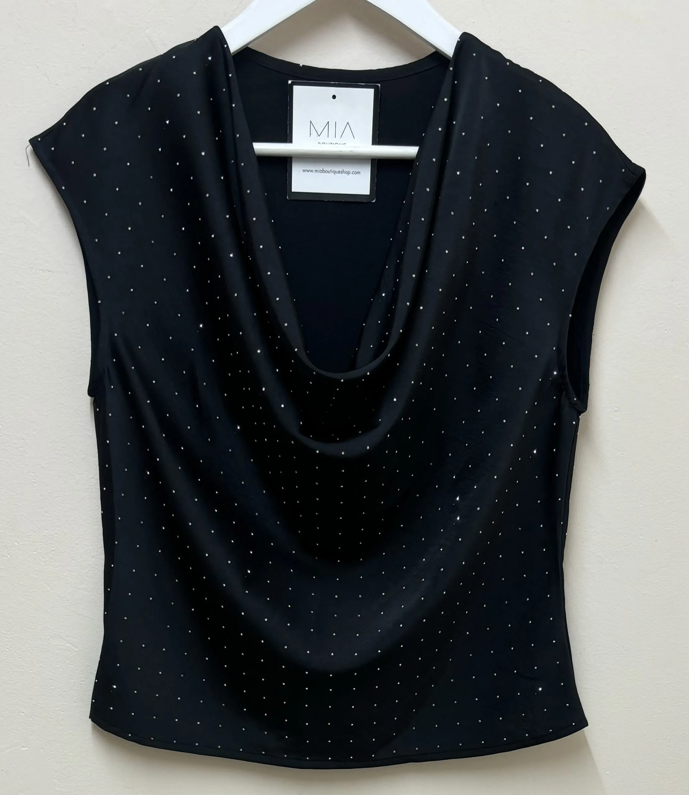 Blusa Strass Negra