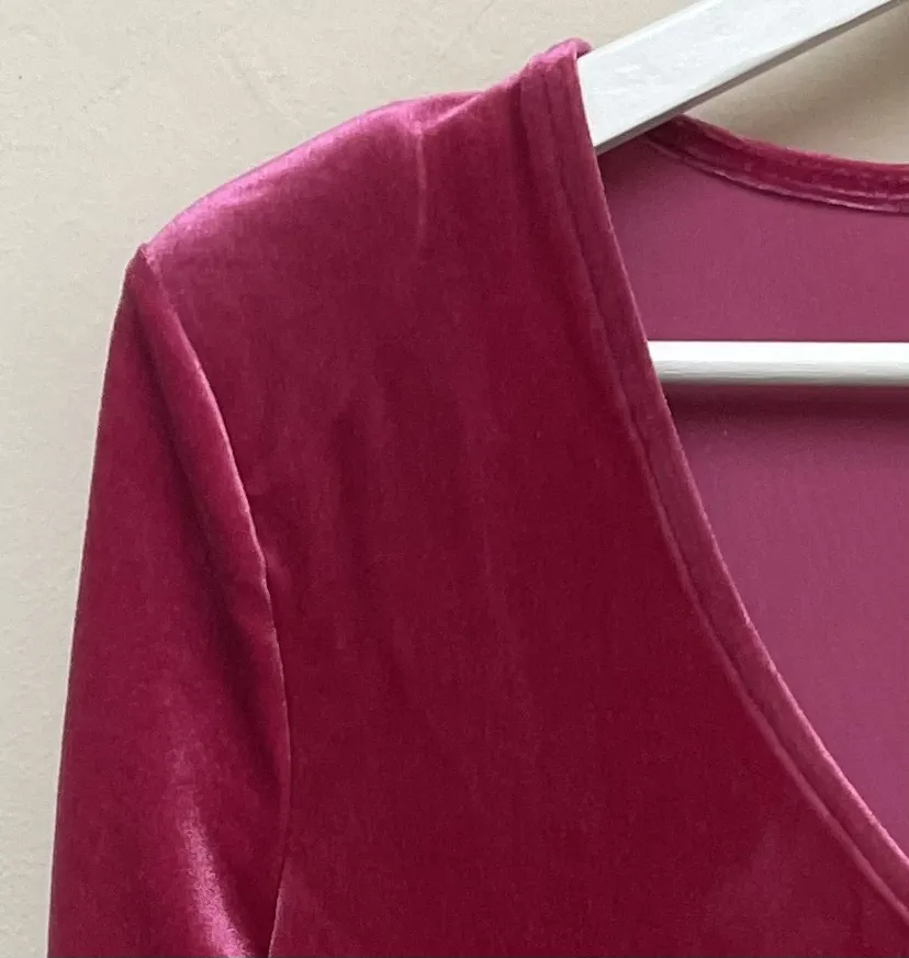 Blusa Terciopelo Fúcsia
