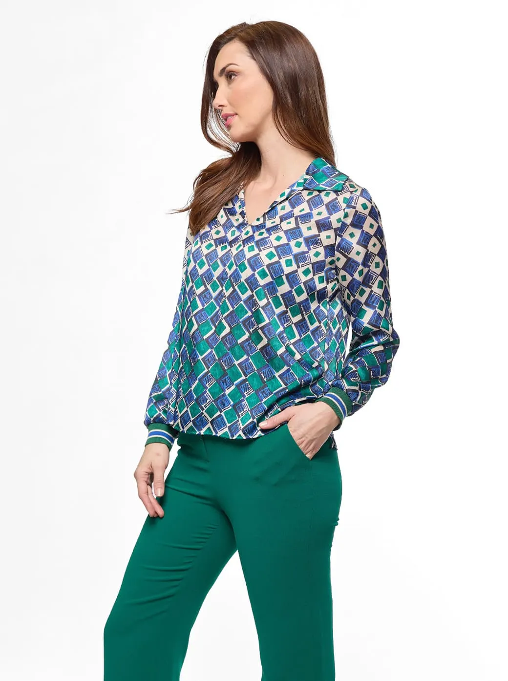 Blusa verde Perla