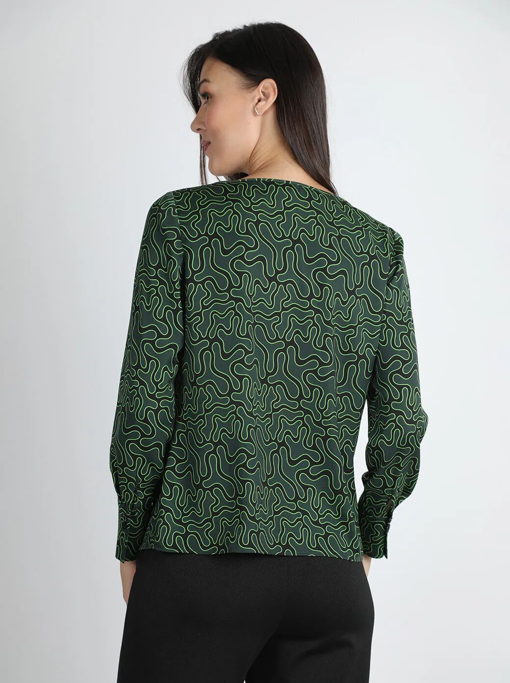 Blusa verde Rafaella