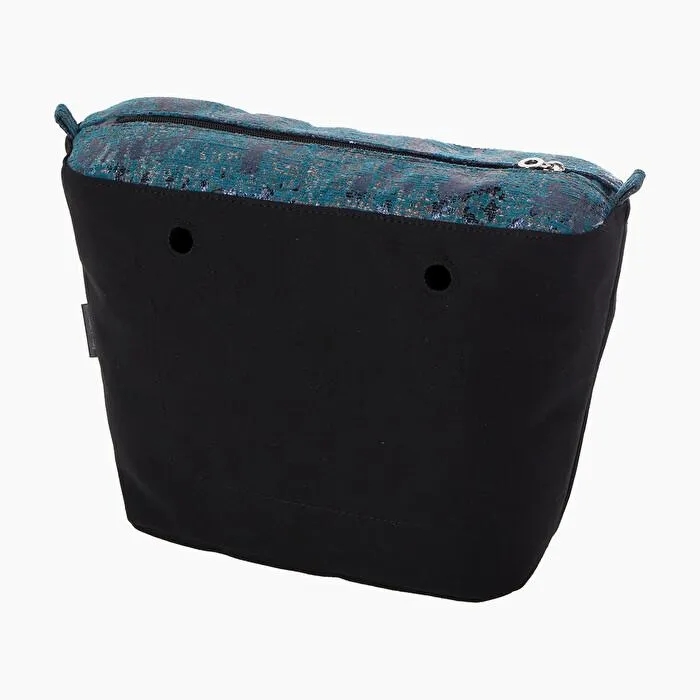 Bolsa interna O bag efecto laminado luxury azul laguna