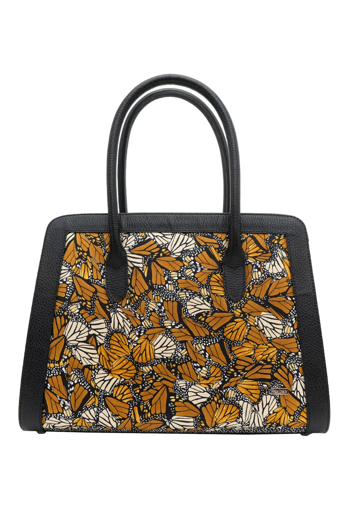 Bolsa Muul Negro Mariposa Monarca Original