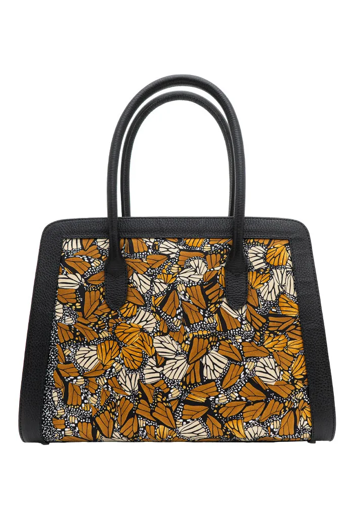 Bolsa Muul Negro Mariposa Monarca Original