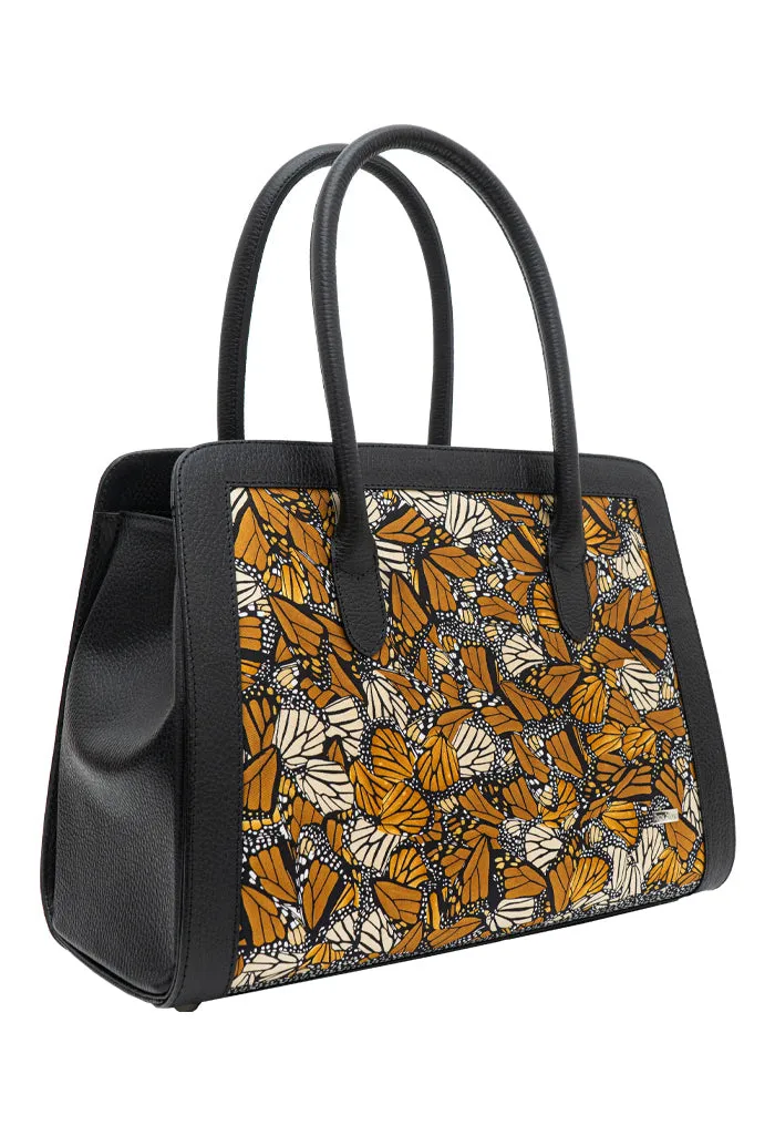 Bolsa Muul Negro Mariposa Monarca Original