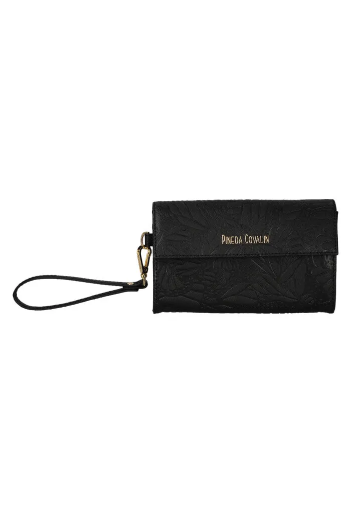 Bolsa Tsool Saffiano Grabado Mariposa Negro