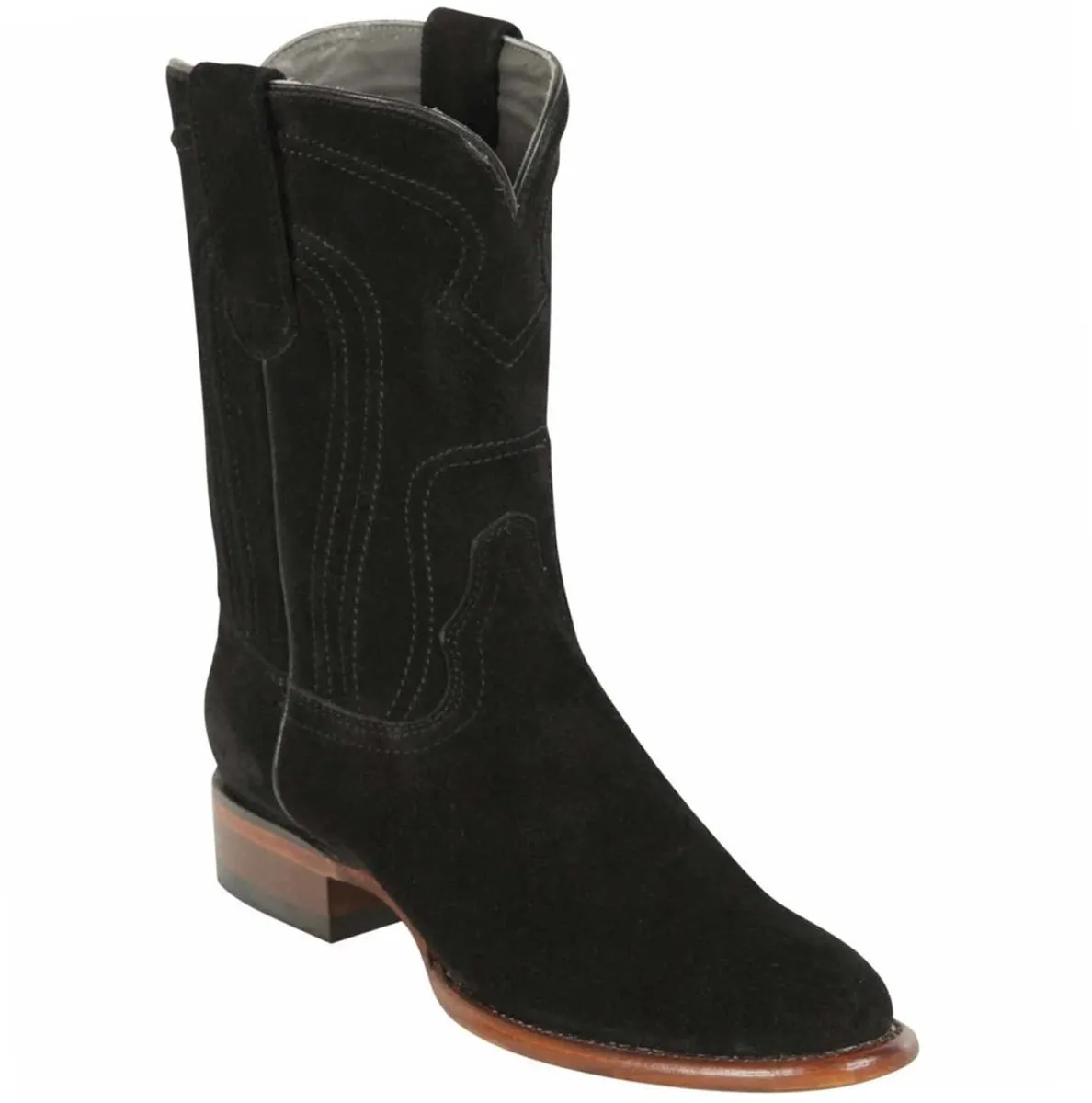 BOTAS DE CUERO GAMUZA ORIGINAL EN HORMA ROPER COLOR NEGRO LAB696605