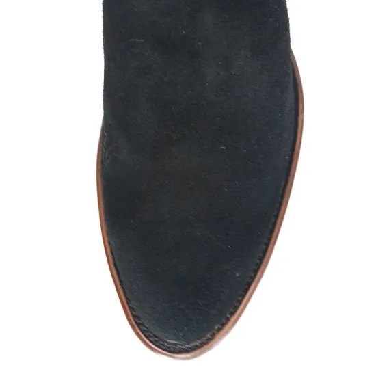 BOTAS DE CUERO GAMUZA ORIGINAL EN HORMA ROPER COLOR NEGRO LAB696605