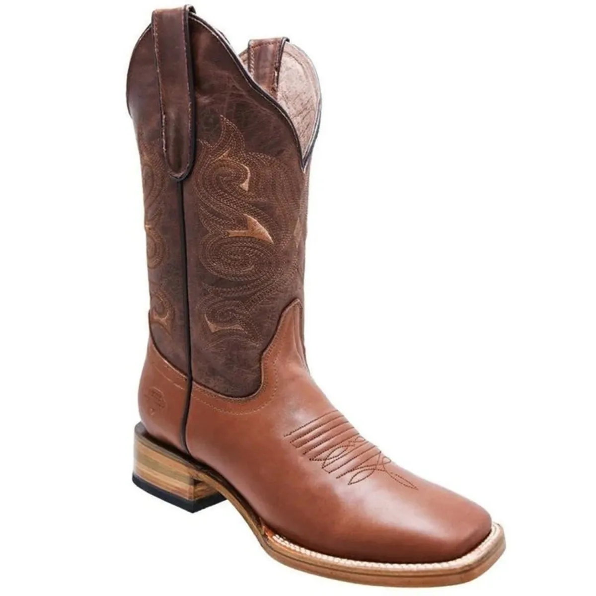 BOTAS DE CUERO NAPA ORIGINAL HORMA RODEO PARA MUJER COLOR MIEL WD504