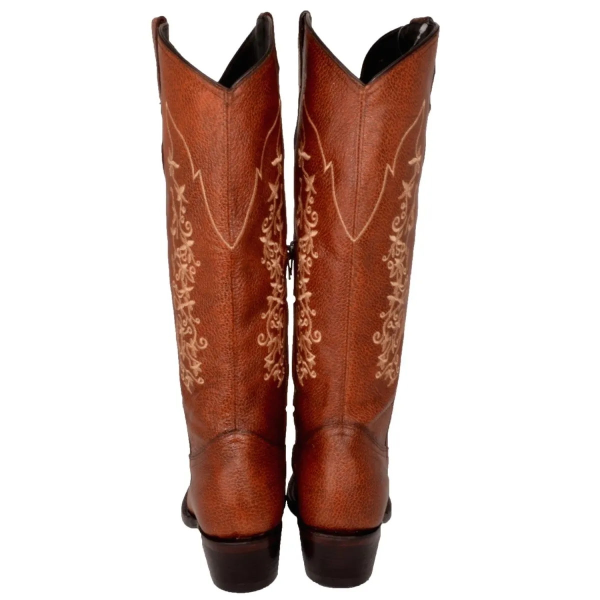 BOTAS DE CUERO ORIGINAL PARA MUJER COLOR SHEDRON WD523