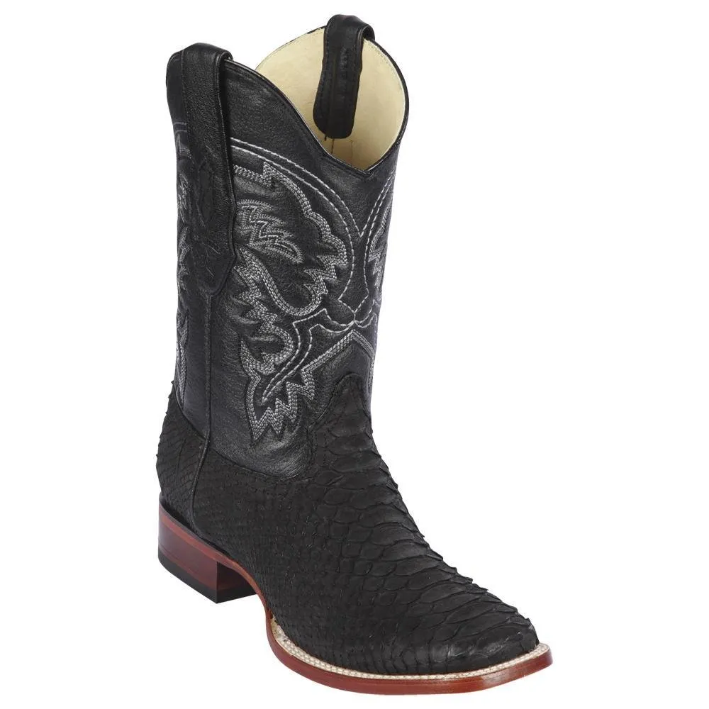 BOTAS DE PITON ORIGINAL PUNTA CUADRADA COLOR NEGRO LAB822N5705
