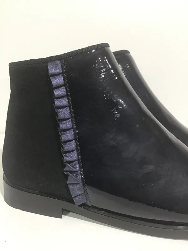 Botin combinado azul