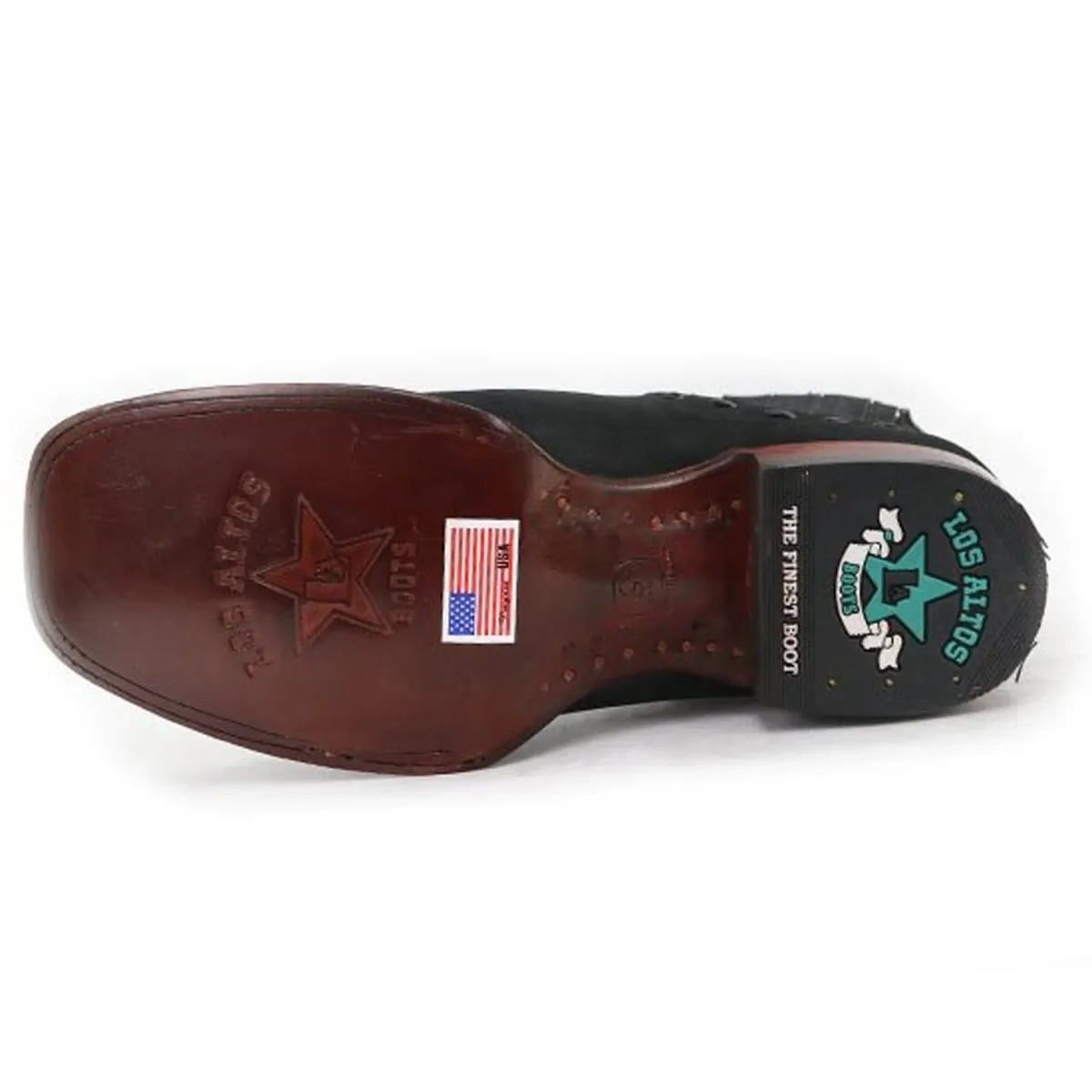 BOTINES CHARROS DE GAMUZA PUNTA CUADRADA PARA MUJER COLOR NEGRO LAB32B6305