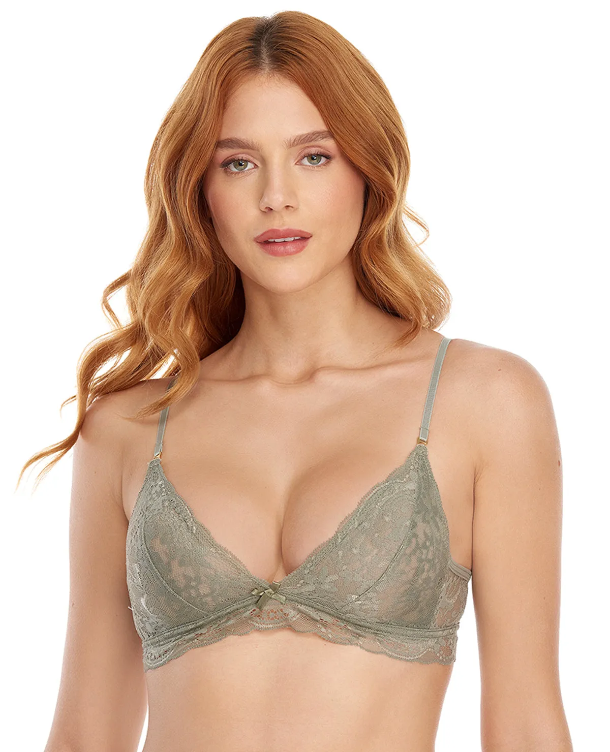 Bralette | Tipo Top | Silueta triangular | Escote definido | En encaje _ Ref: 46156