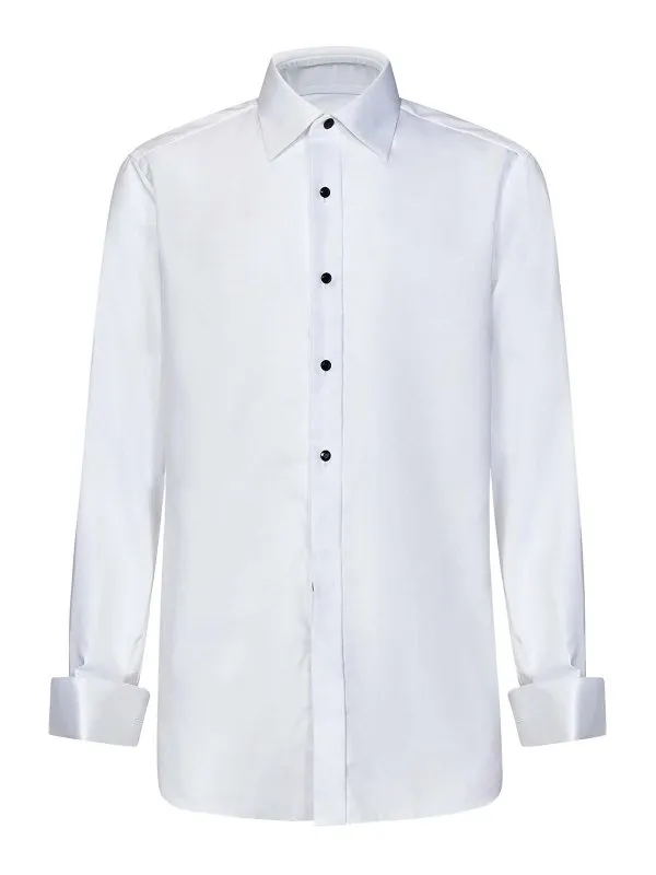 BRIONI CAMISA  BLANCO