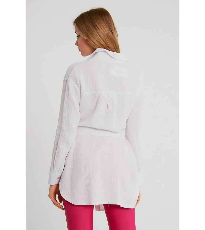 CAMISA BLANK MUJER  M34904  BLANCO