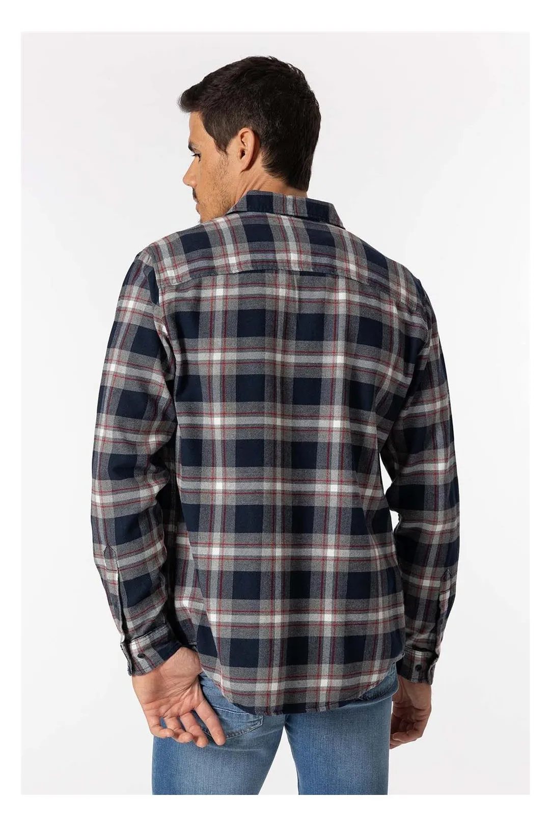 CAMISA CUADROS HOMBRE RAPHEL NEGRO