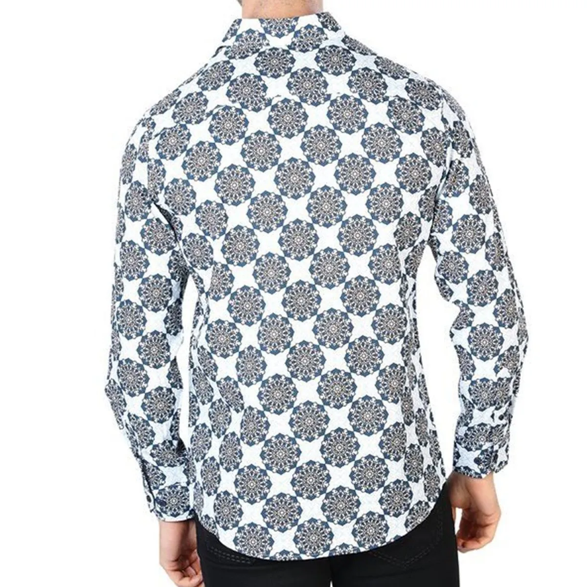 CAMISA DE MODA EL SEOR DE LOS CIELOS BLANCA Y NEGRO GEN44048