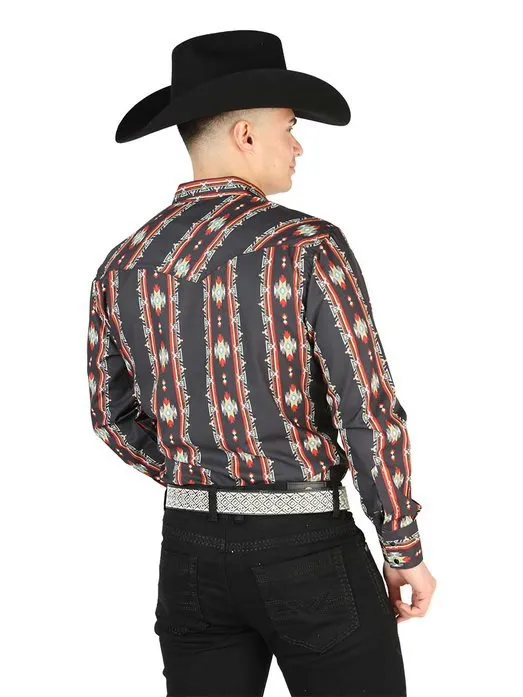 CAMISA VAQUERA DE MODA EL SEOR DE LOS CIELOS COLOR NEGRO GEN44210