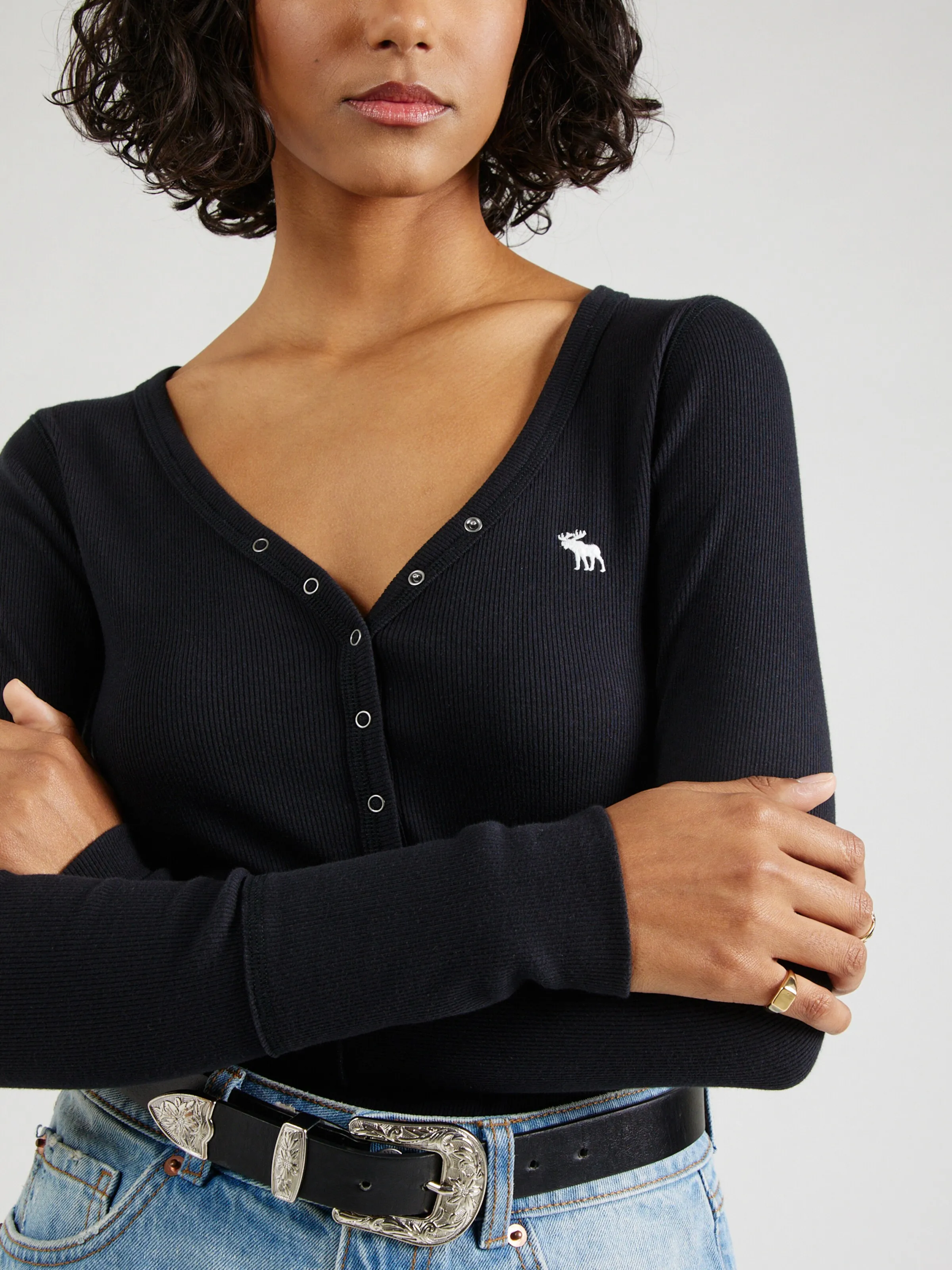 Camiseta Abercrombie & Fitch en Negro