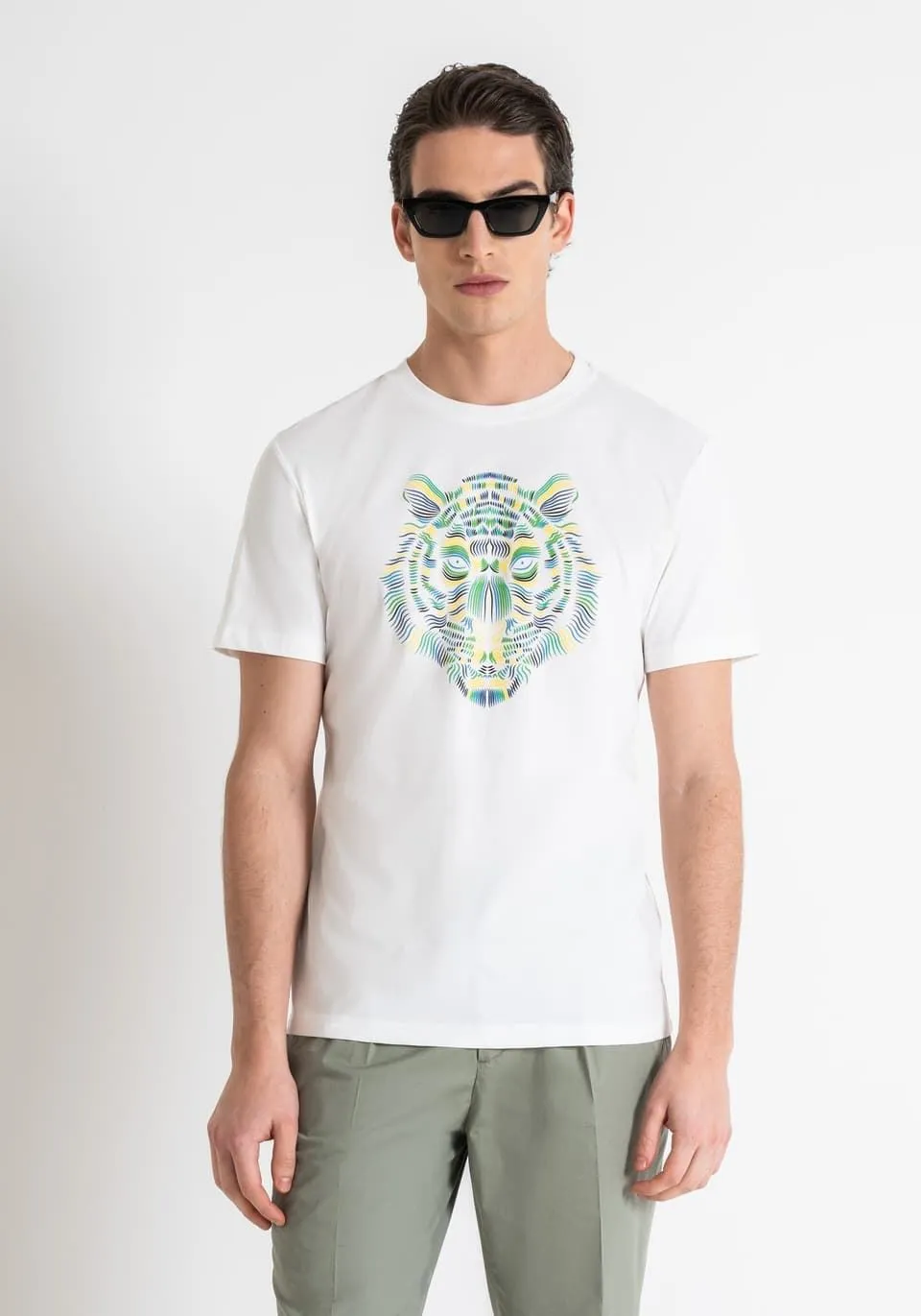 Camiseta Antony Morato MMKS02406 FA100240 crema
