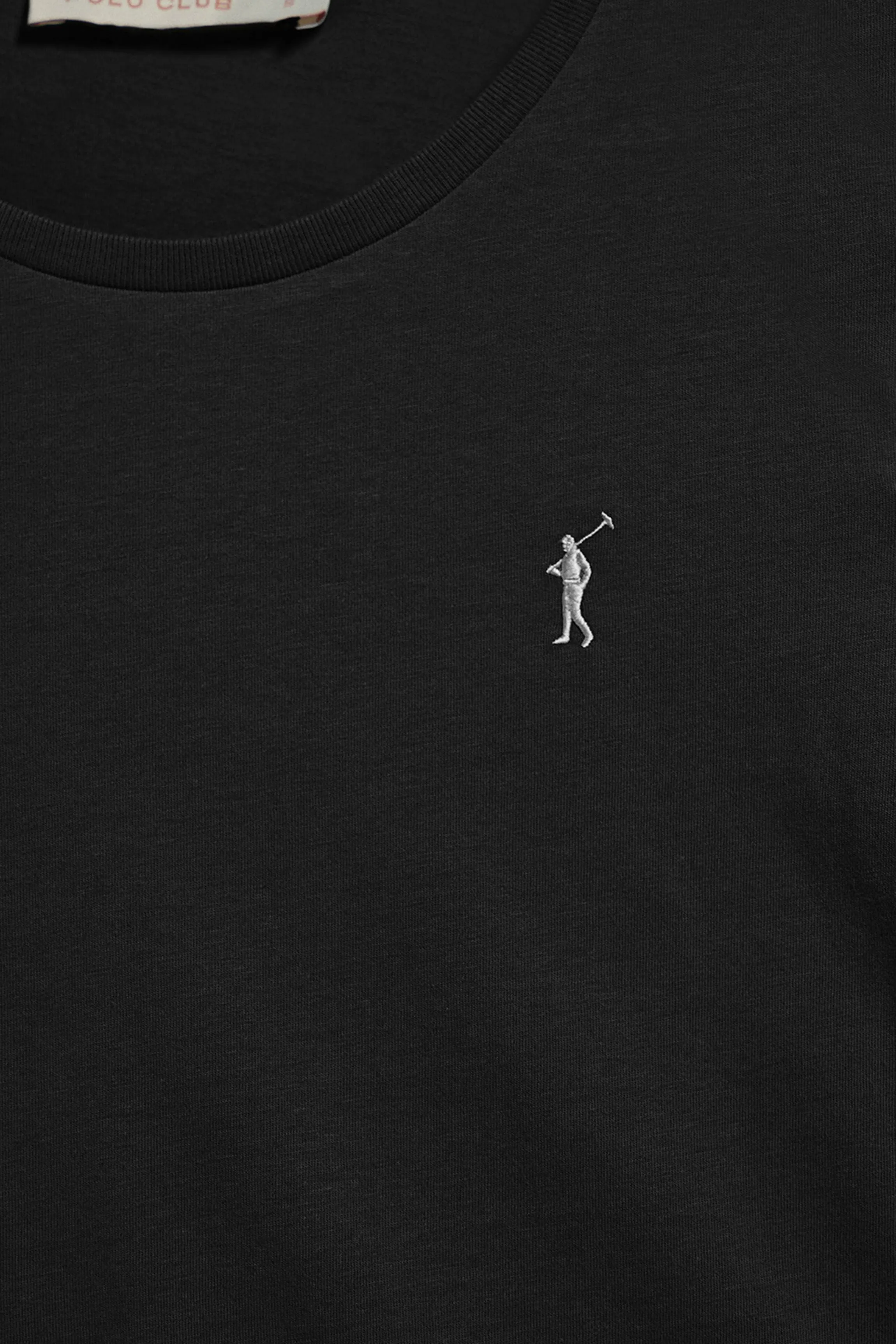 Camiseta básica de manga larga negra con logo Rigby Go