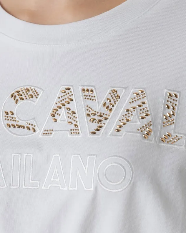 Camiseta corta Just Cavalli 77PAHE15 Blanco