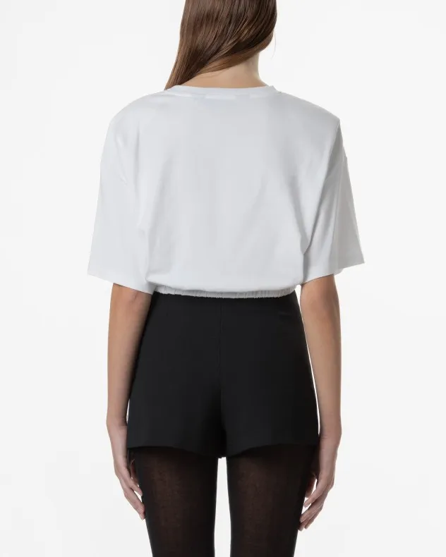 Camiseta corta Just Cavalli 77PAHE15 Blanco