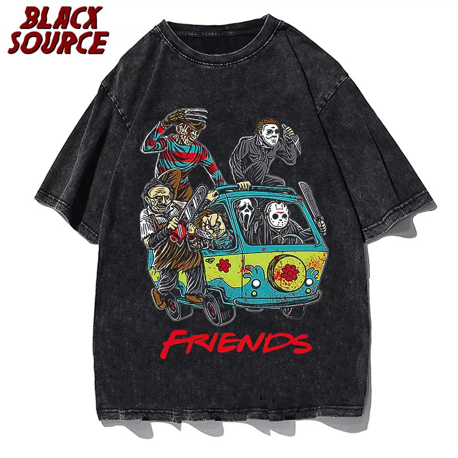 Camiseta de amigos de terror para hombre