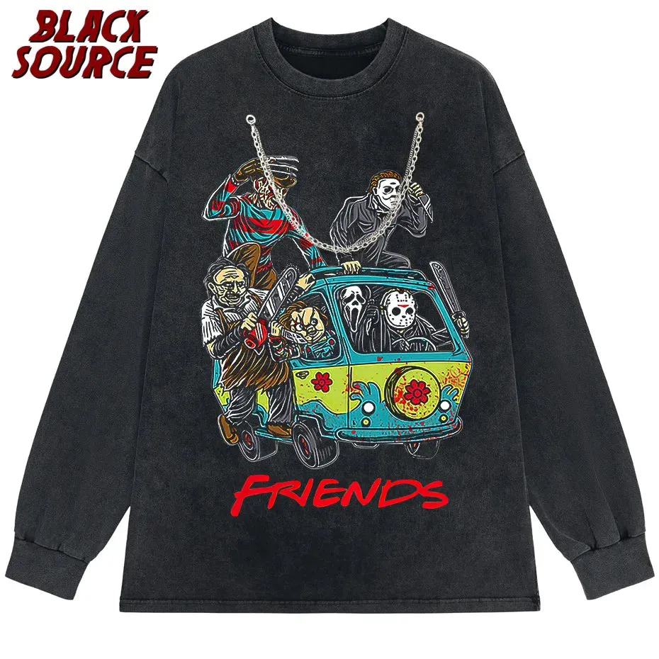 Camiseta de amigos de terror para hombre