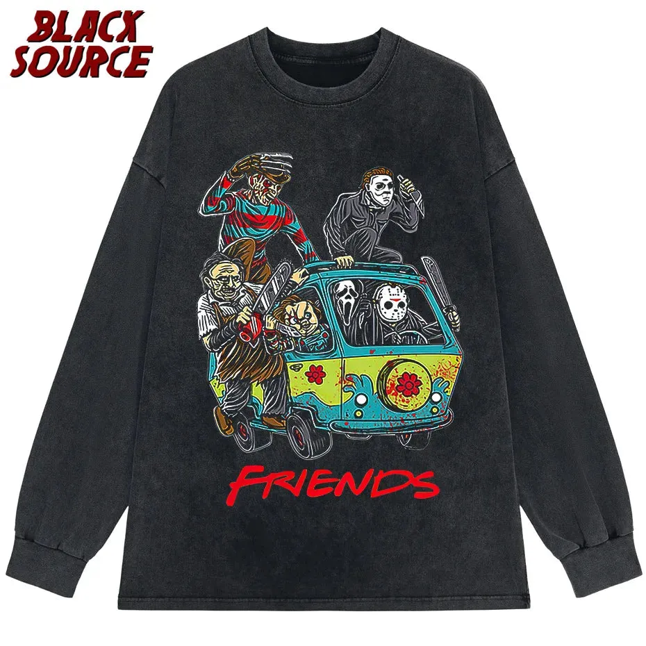 Camiseta de amigos de terror para hombre
