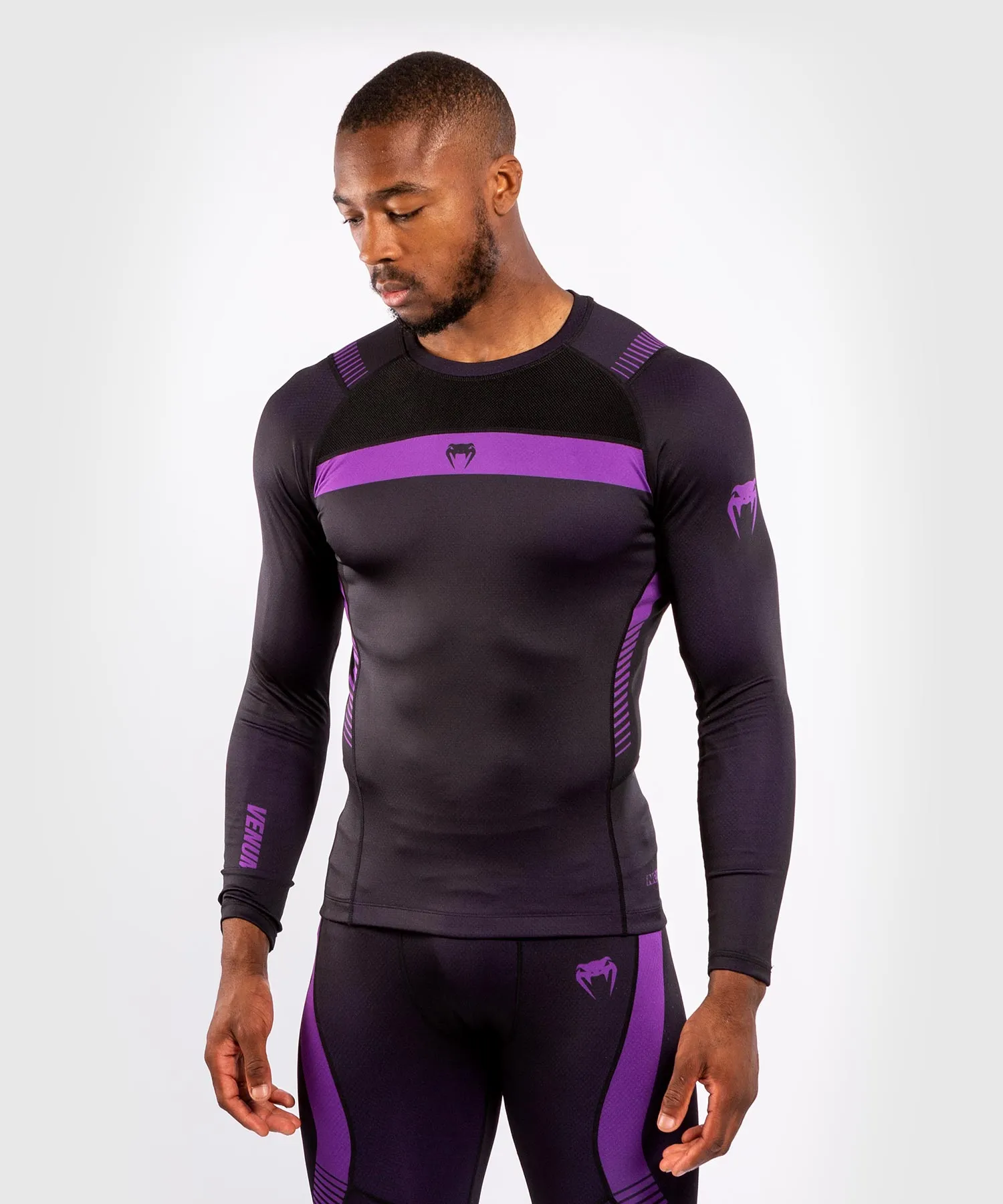 CAMISETA DE COMPRESIóN VENUM NO GI 3.0  MANGA LARGA  NEGRO/MORADO