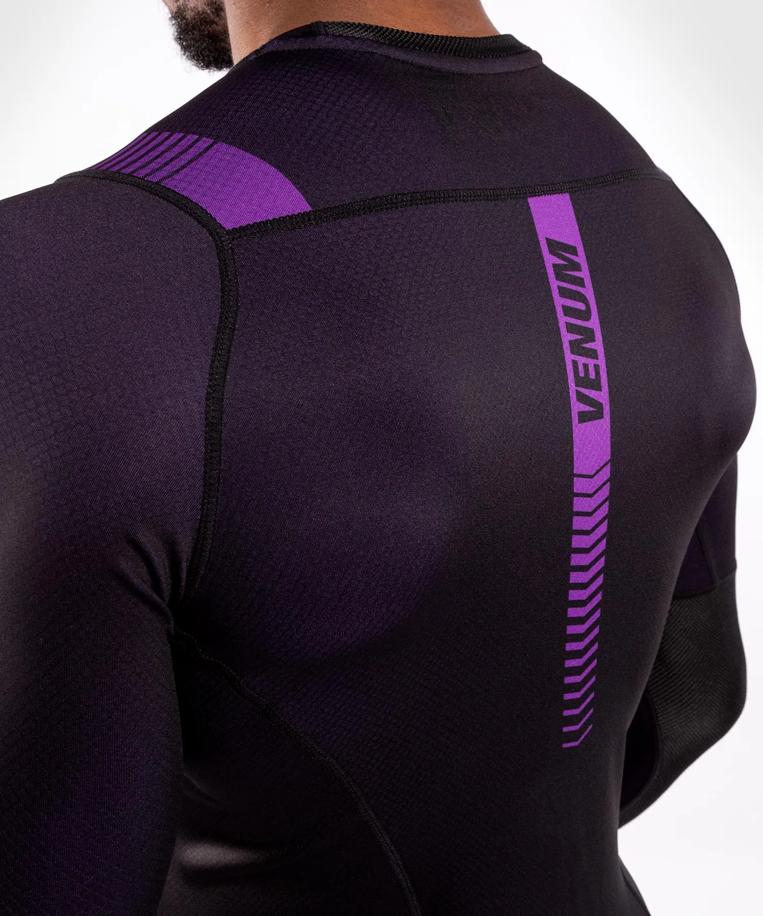 CAMISETA DE COMPRESIóN VENUM NO GI 3.0  MANGA LARGA  NEGRO/MORADO