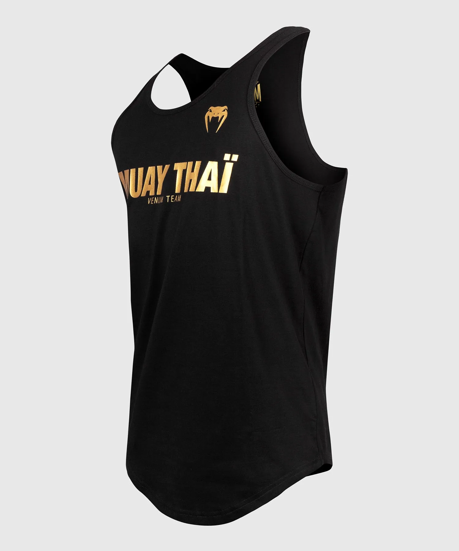 CAMISETA DE TIRANTES MUAY THAI VT DE VENUM  NEGRO/ORO