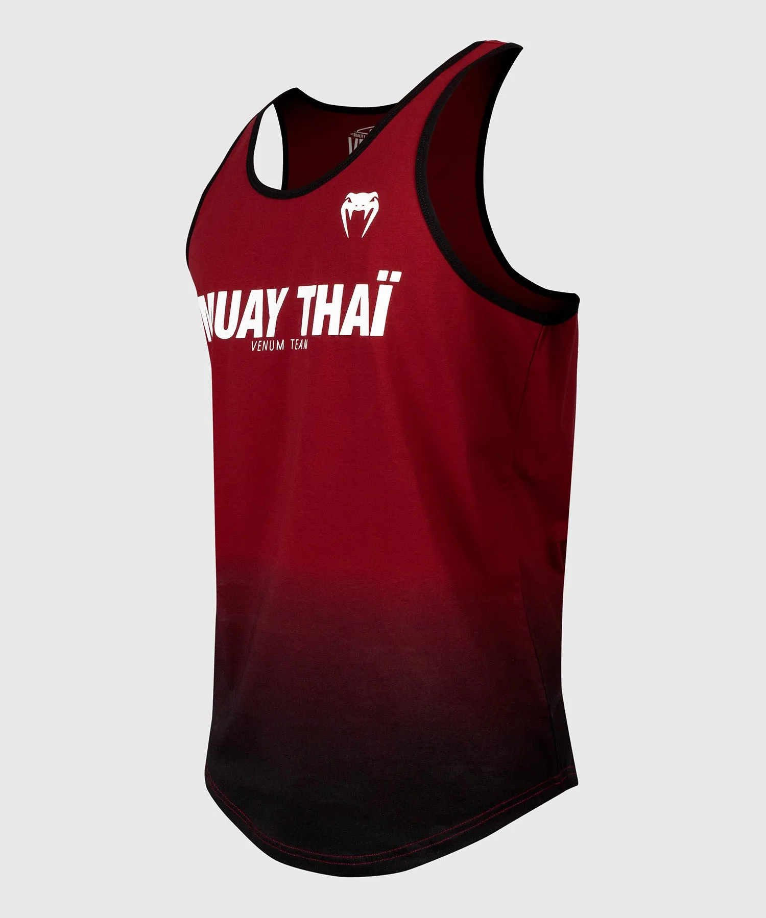 CAMISETA DE TIRANTES MUAY THAI VT DE VENUM  VINO TINTO/NEGRO