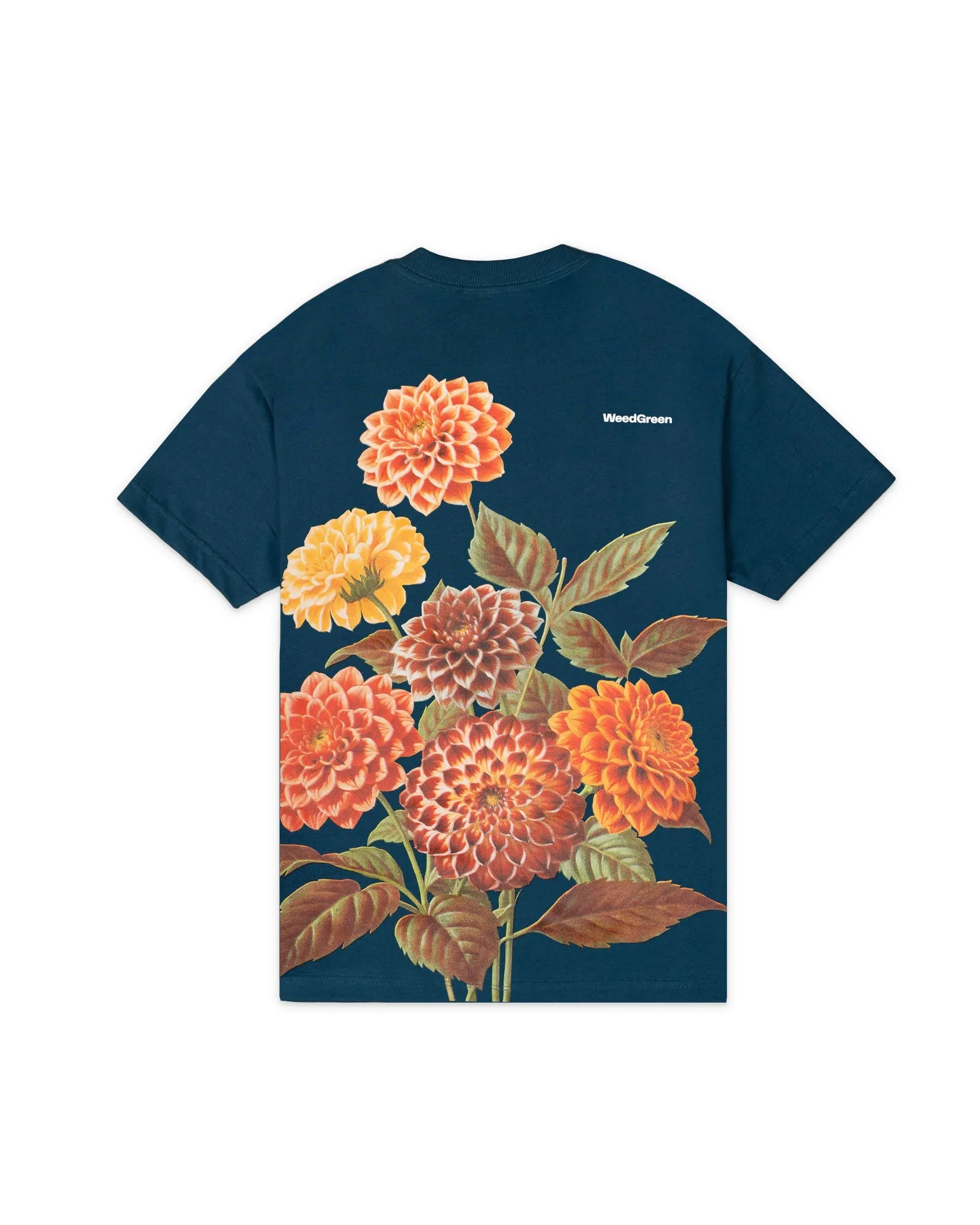 CAMISETA FLOWERS ART AZUL