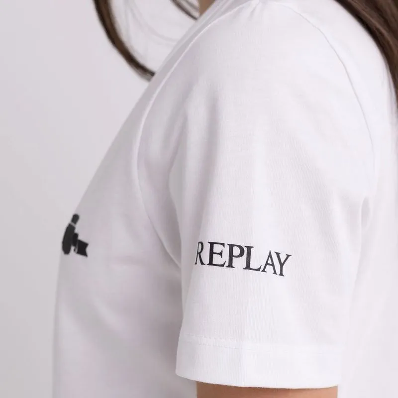 Camiseta Manga Corta Para Mujer Replay 58052