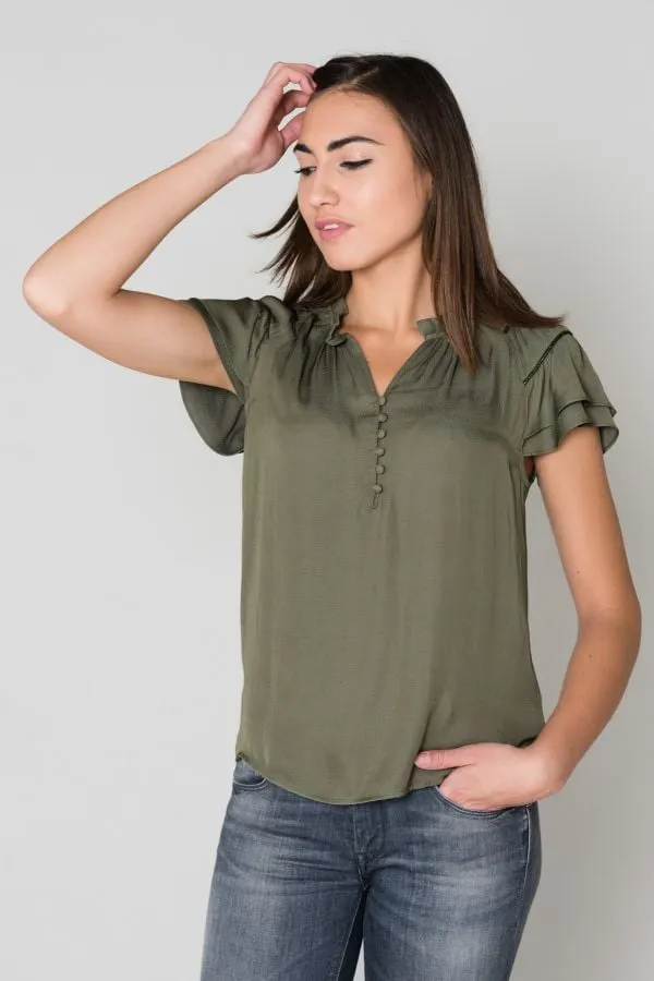 Camiseta Mujeres Le Temps Des Cerises Top F Lisa Avocado