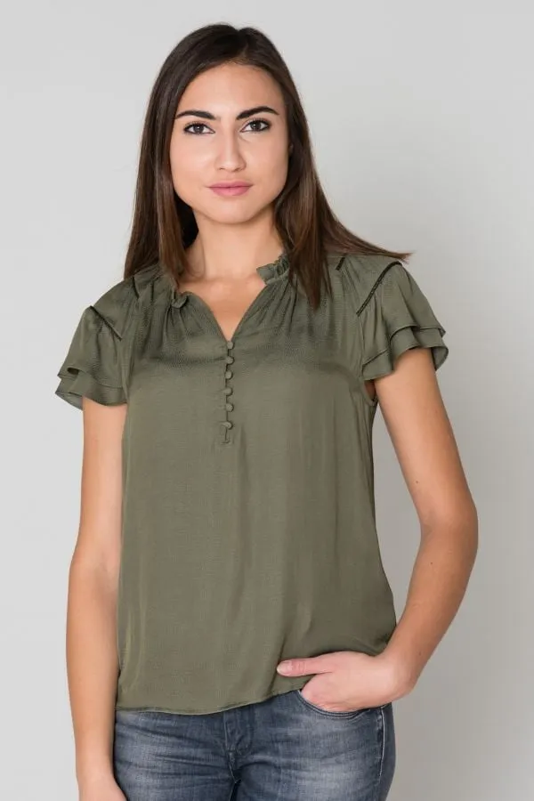 Camiseta Mujeres Le Temps Des Cerises Top F Lisa Avocado