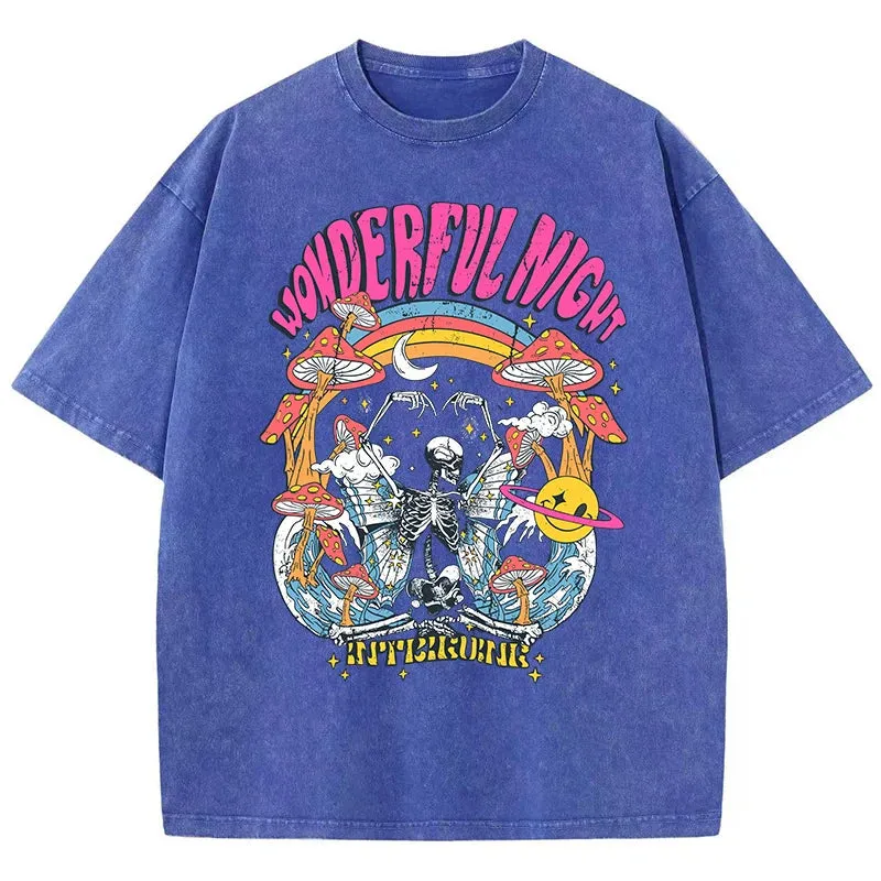 Camiseta Oversize Skeleton Butterfly