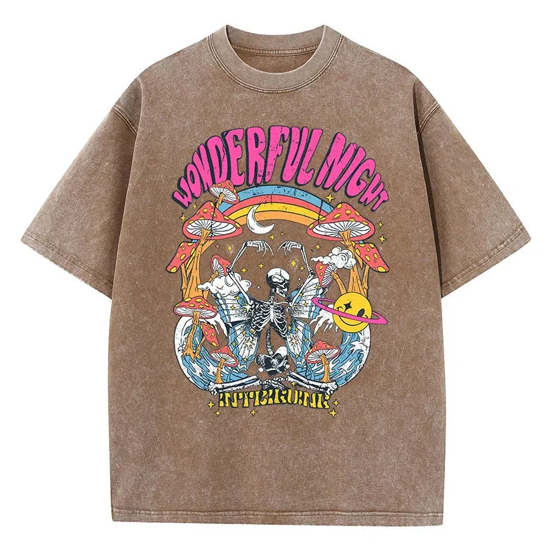 Camiseta Oversize Skeleton Butterfly